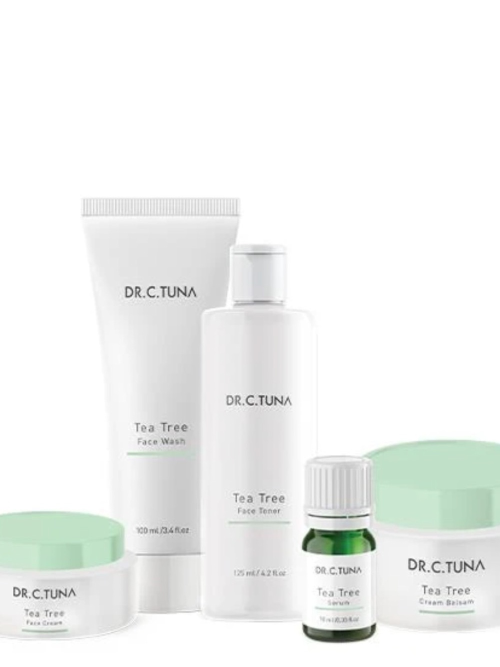 Tea Tree Face Care Set - White & Mint